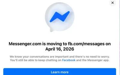 Messenger.com leáll 2026 áprilisában – amit tudnod kell (felhasználóknak és vállalkozásoknak)